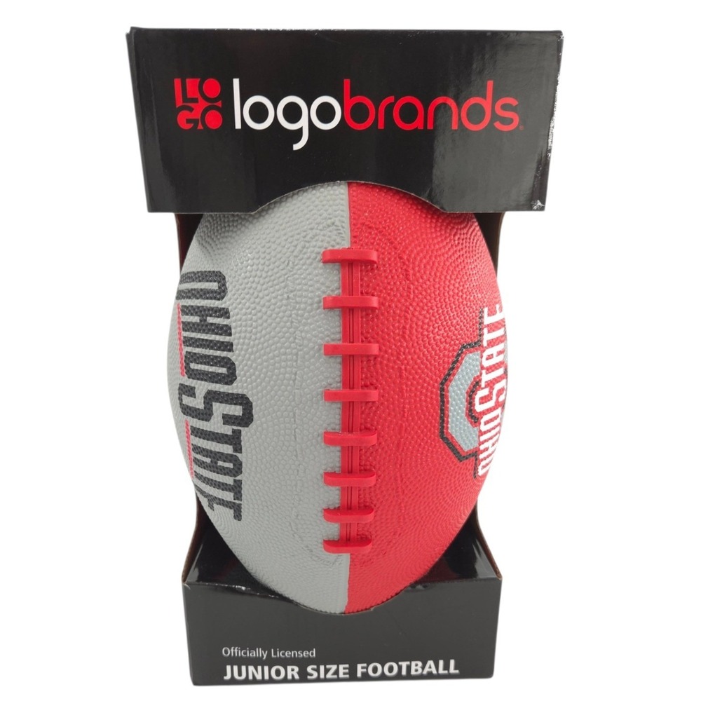 Ohio State Junior Size Football Youth Red Gray NCAA Officially Licensed NEW